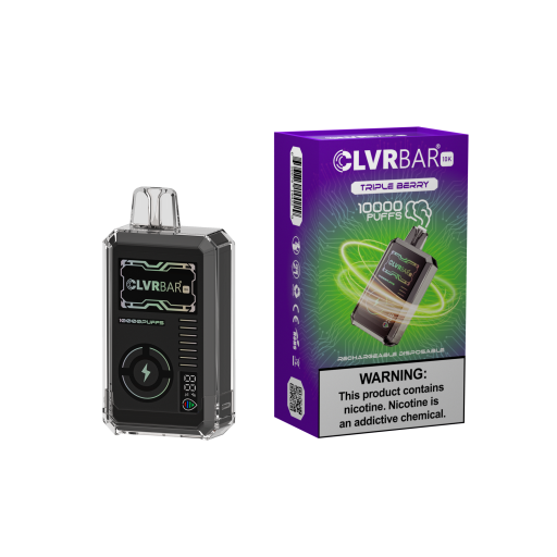 CLVRBAR disposable device 10000 Puffs- Triple Berry